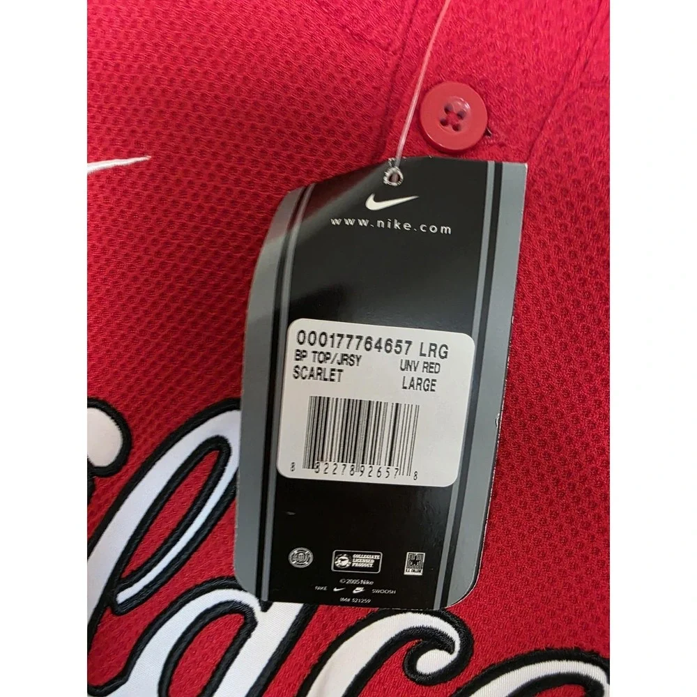 Vintage Wildcats Jersey Mens‎ Large Red NCAA Baseball Nike BP Top 2000s